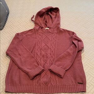 Carve Designs Pink Cable Knit Sweater